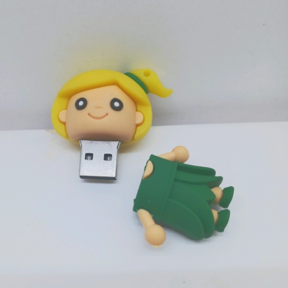 Tiny Girl Keychain Flashdrive